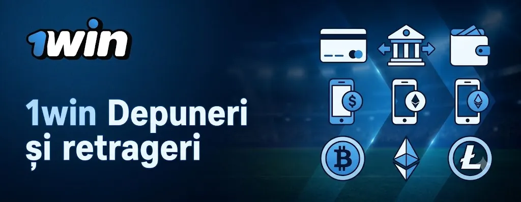 Metode de plată 1win pentru depuneri și retrageri în România
